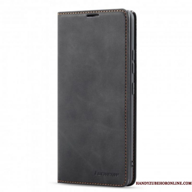 Bescherming Hoesje voor Samsung Galaxy M12 / A12 Folio-hoesje Forwenw Ledereffect