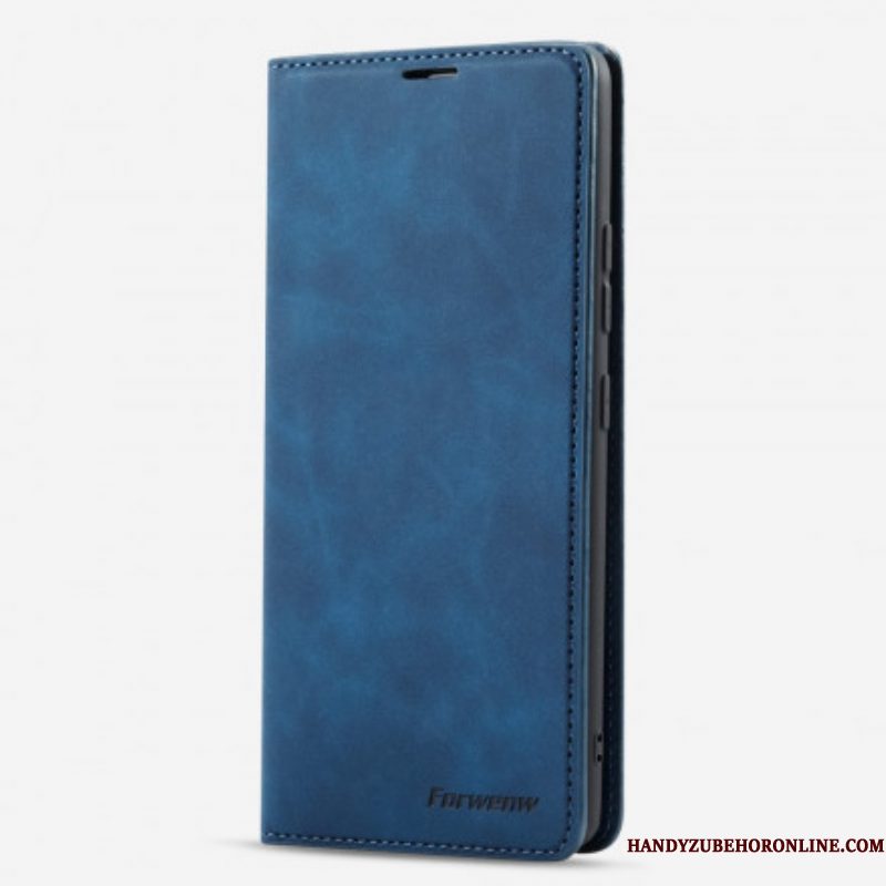 Bescherming Hoesje voor Samsung Galaxy M12 / A12 Folio-hoesje Forwenw Ledereffect