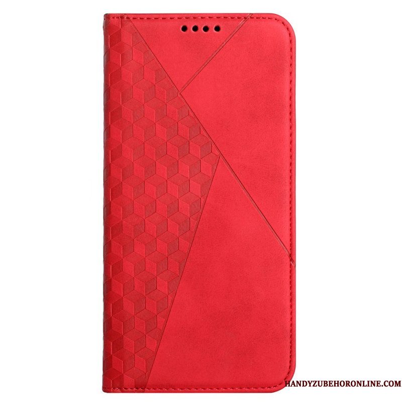 Bescherming Hoesje voor Samsung Galaxy M12 / A12 Folio-hoesje Geo Leereffect