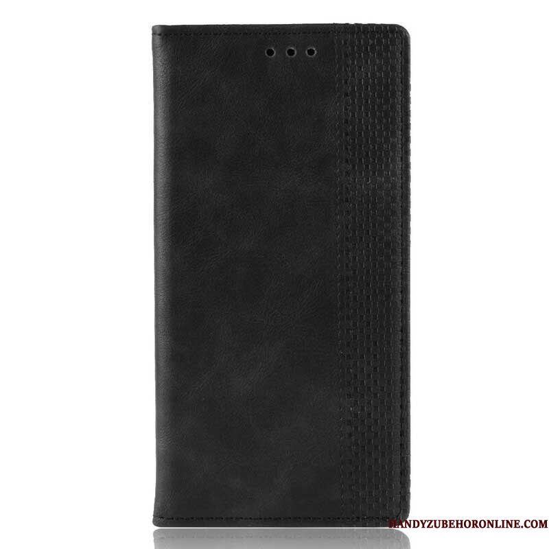 Bescherming Hoesje voor Samsung Galaxy M12 / A12 Folio-hoesje Gestileerd Vintage Leereffect