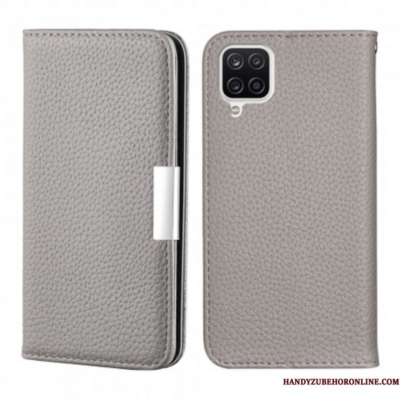 Bescherming Hoesje voor Samsung Galaxy M12 / A12 Folio-hoesje Imitatieleer Litchi Ultra Chic