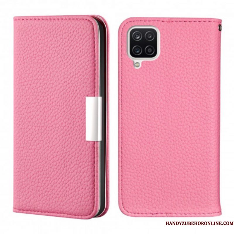 Bescherming Hoesje voor Samsung Galaxy M12 / A12 Folio-hoesje Imitatieleer Litchi Ultra Chic