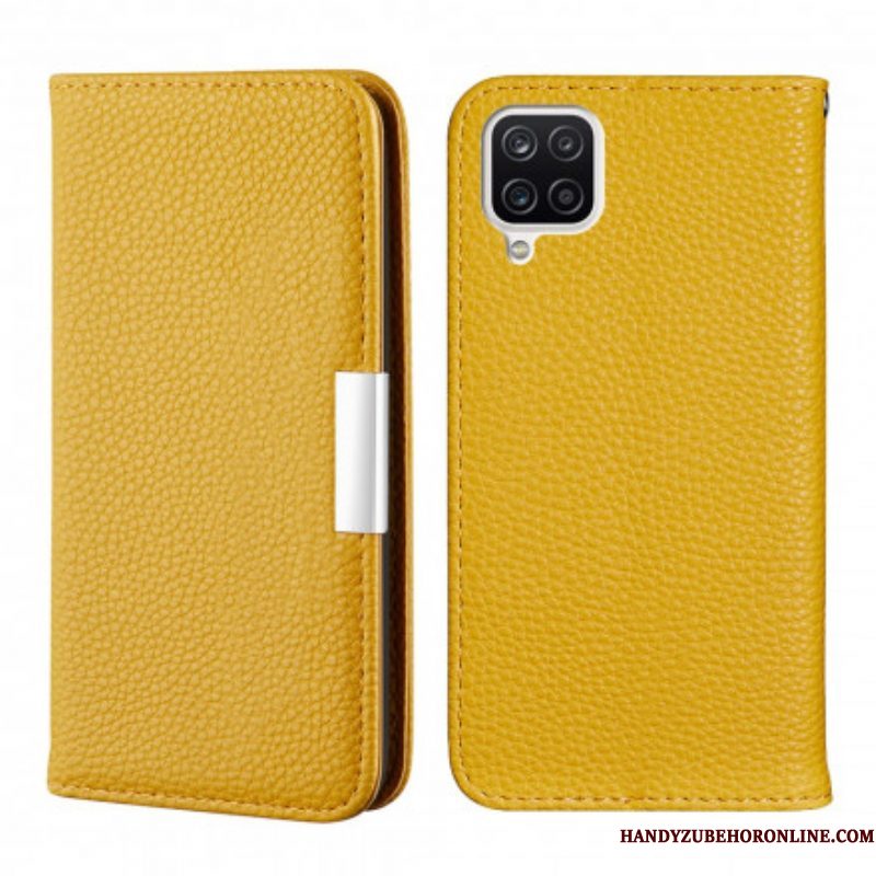 Bescherming Hoesje voor Samsung Galaxy M12 / A12 Folio-hoesje Imitatieleer Litchi Ultra Chic