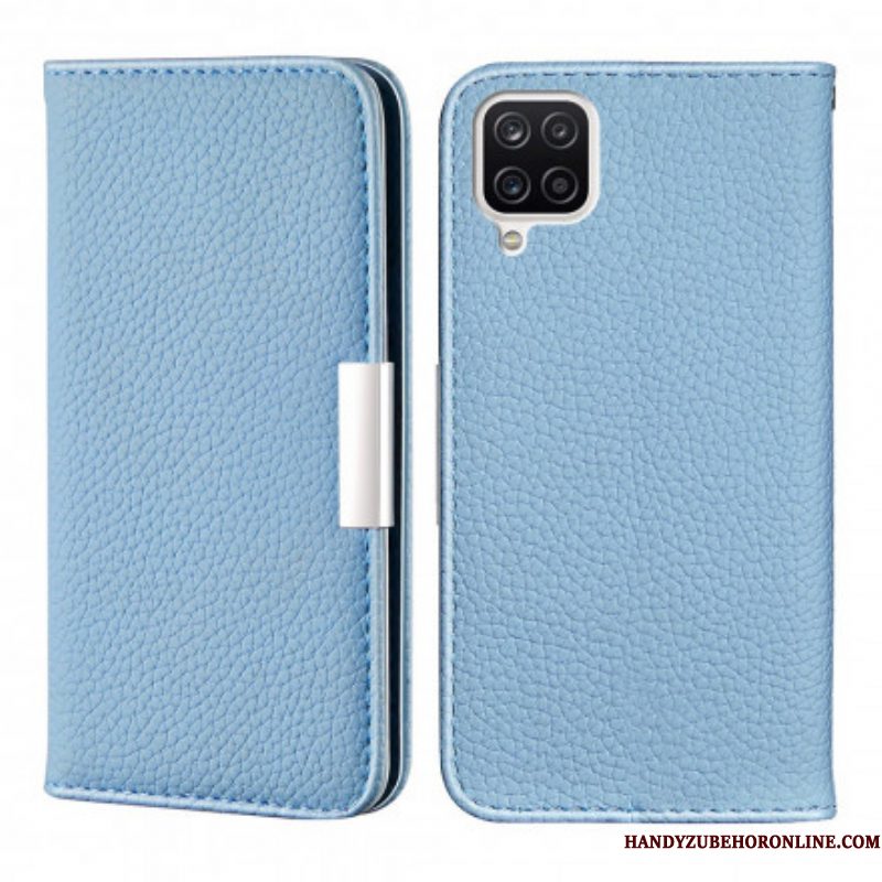 Bescherming Hoesje voor Samsung Galaxy M12 / A12 Folio-hoesje Imitatieleer Litchi Ultra Chic