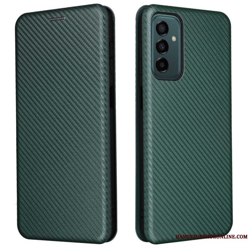 Bescherming Hoesje voor Samsung Galaxy M23 5G Folio-hoesje Koolstofvezel