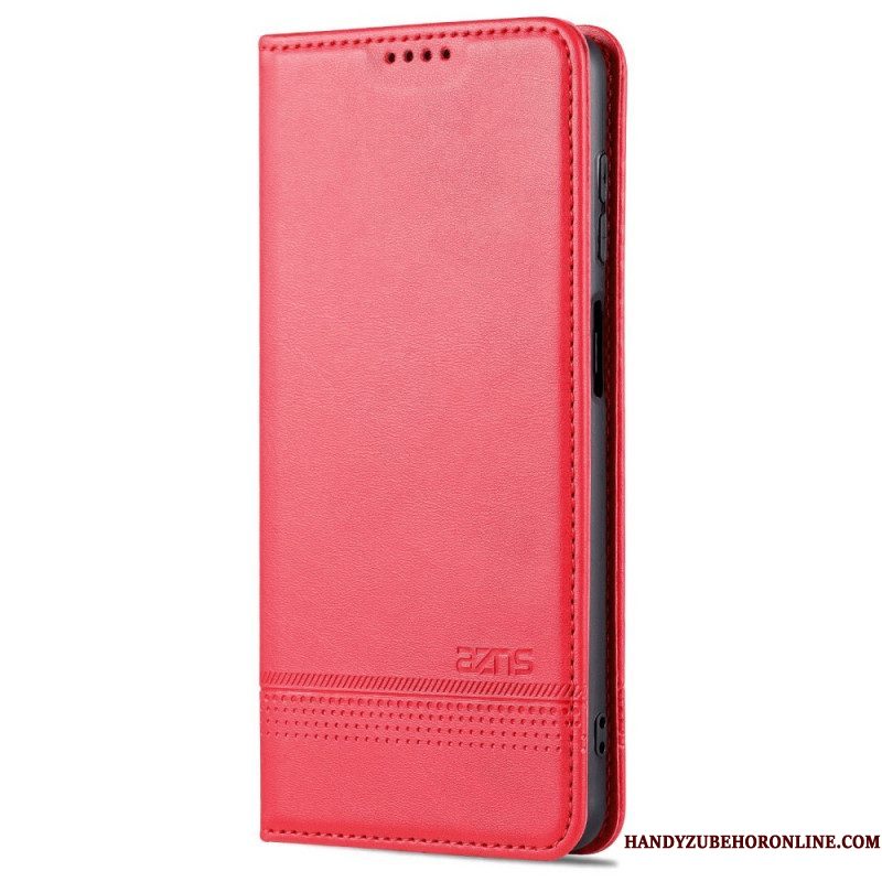 Bescherming Hoesje voor Samsung Galaxy M52 5G Folio-hoesje Azns Ledereffect