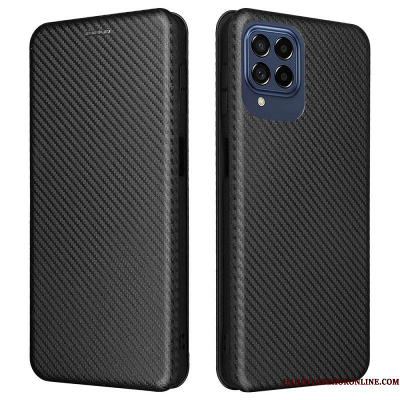 Bescherming Hoesje voor Samsung Galaxy M53 5G Folio-hoesje Koolstofvezel