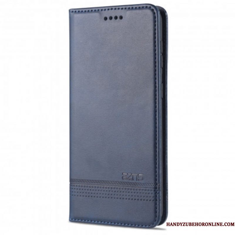 Bescherming Hoesje voor Samsung Galaxy S21 5G Folio-hoesje Azns Leerstyling