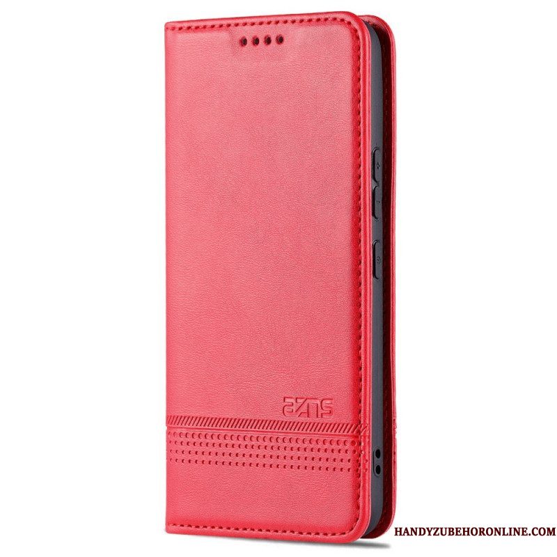 Bescherming Hoesje voor Samsung Galaxy S22 5G Folio-hoesje Azns Leerstyling