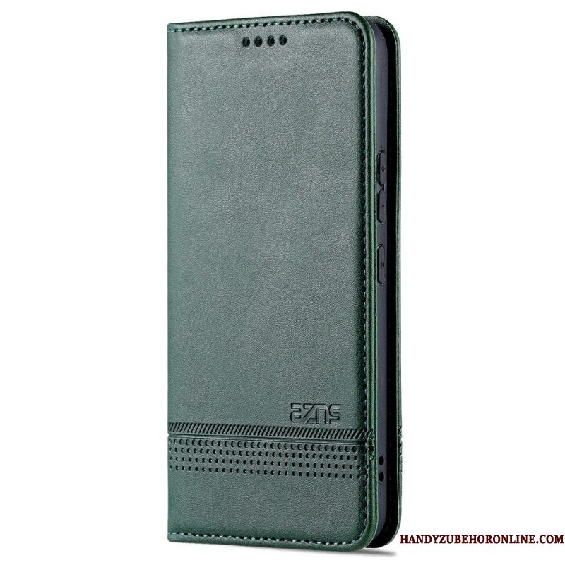 Bescherming Hoesje voor Samsung Galaxy S22 5G Folio-hoesje Azns Leerstyling