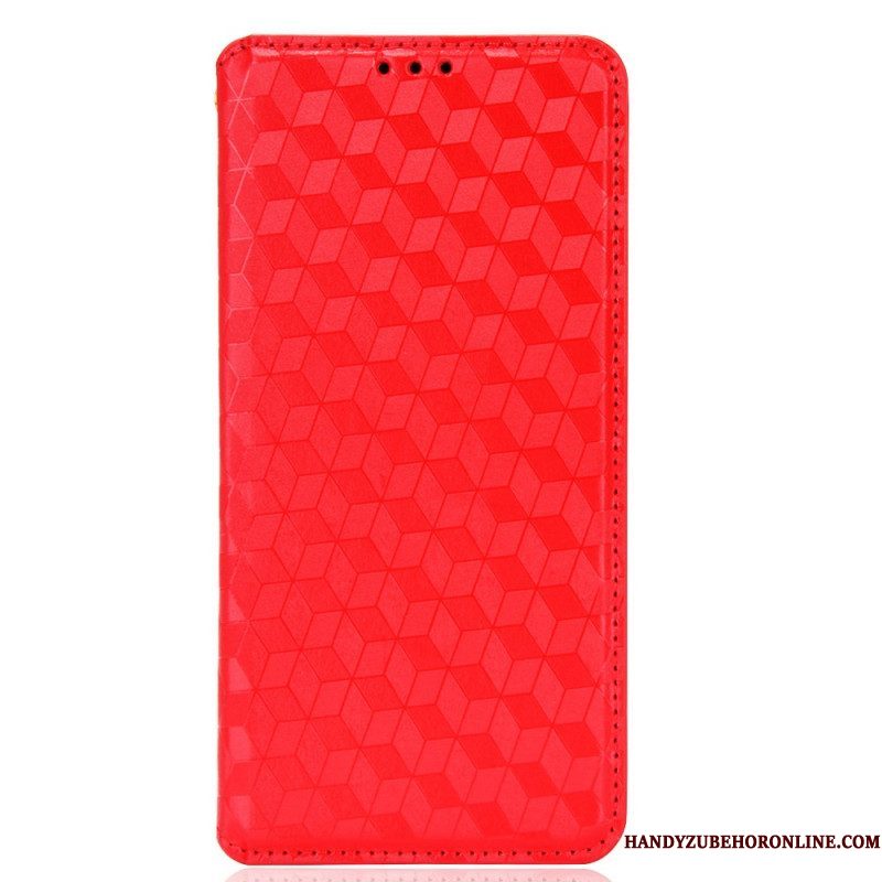 Bescherming Hoesje voor Samsung Galaxy S22 5G Folio-hoesje Diamant Leereffect