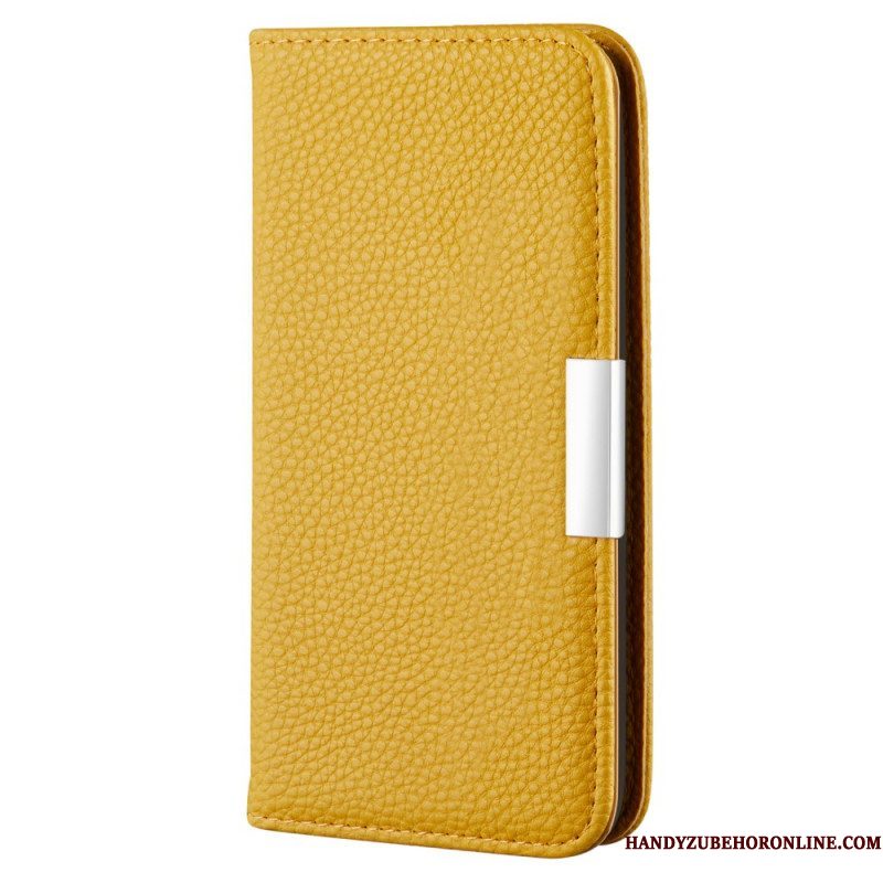 Bescherming Hoesje voor Samsung Galaxy S22 5G Folio-hoesje Imitatieleer Litchi Ultra Chic