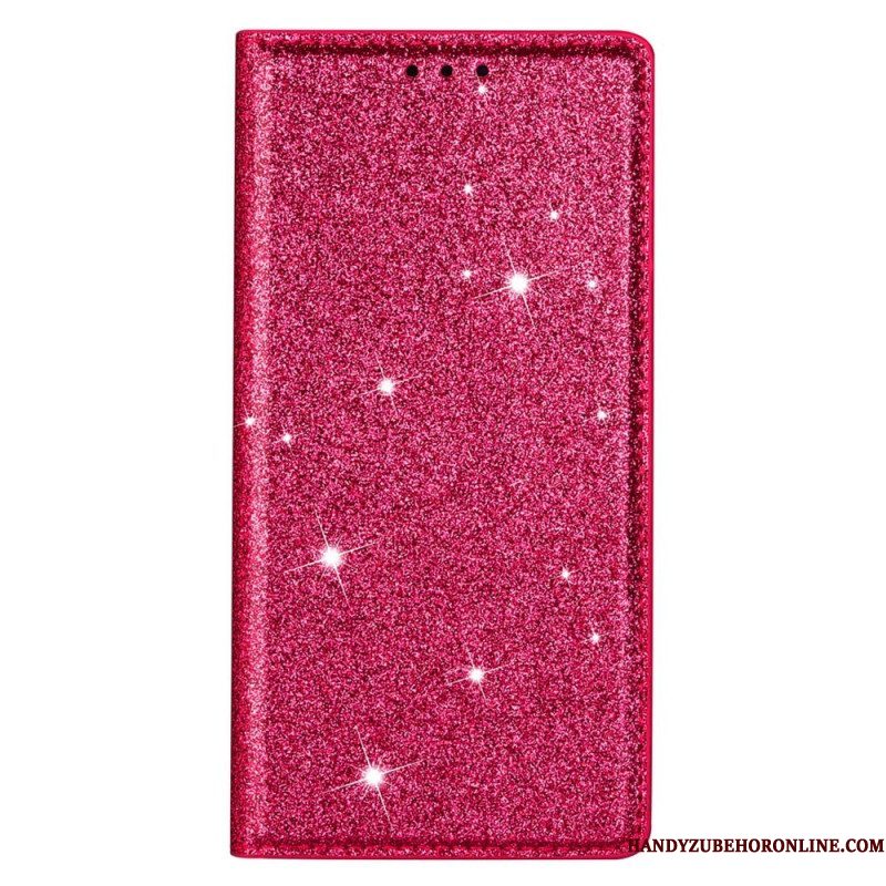 Bescherming Hoesje voor Samsung Galaxy S22 5G Folio-hoesje Paillettenstijl