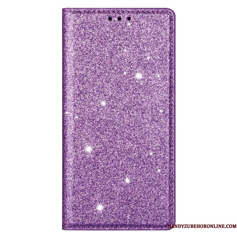 Bescherming Hoesje voor Samsung Galaxy S22 5G Folio-hoesje Paillettenstijl