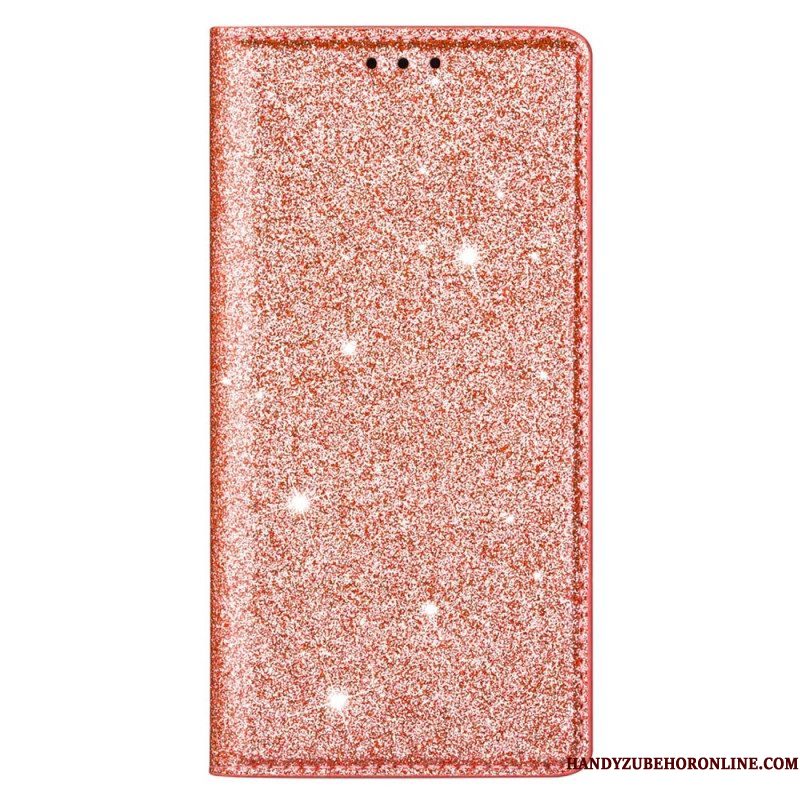 Bescherming Hoesje voor Samsung Galaxy S22 Ultra 5G Folio-hoesje Paillettenstijl