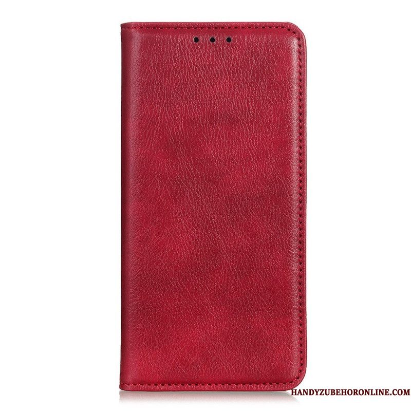 Bescherming Hoesje voor Samsung Galaxy S23 Plus 5G Folio-hoesje Litchi Splitleer