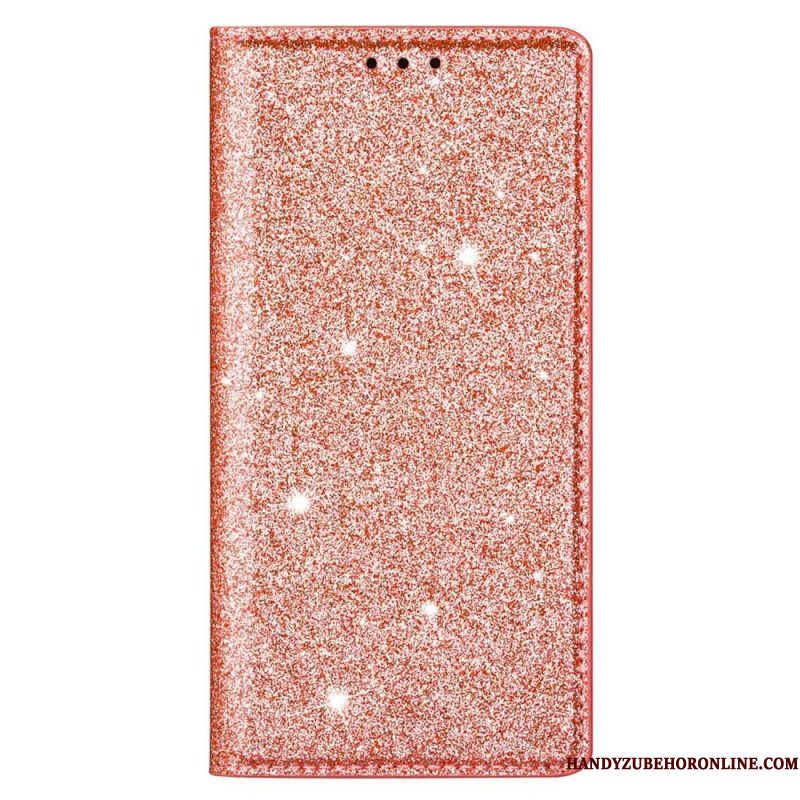 Bescherming Hoesje voor Samsung Galaxy S23 Ultra 5G Folio-hoesje Paillettenstijl