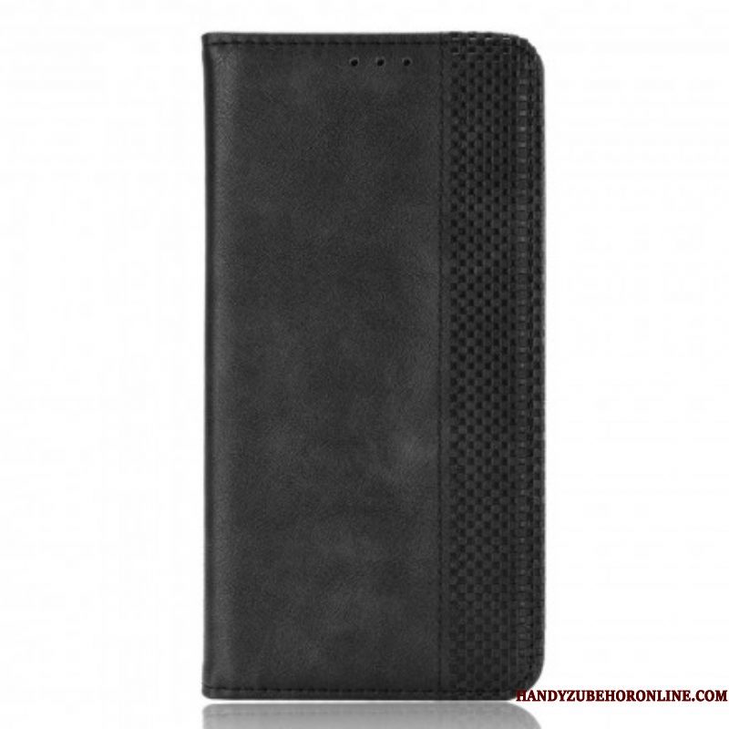 Bescherming Hoesje voor Samsung Galaxy Z Fold 3 5G Folio-hoesje Gestileerd Leereffect