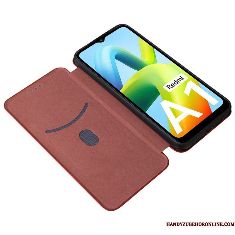 Bescherming Hoesje voor Xiaomi Redmi A1 Folio-hoesje Koolstofvezel