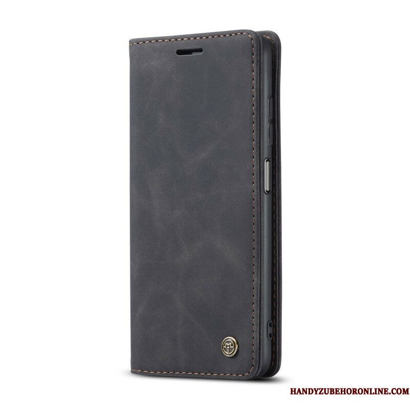 Bescherming Hoesje voor Xiaomi Redmi Note 10 / 10S Folio-hoesje Caseme Leereffect