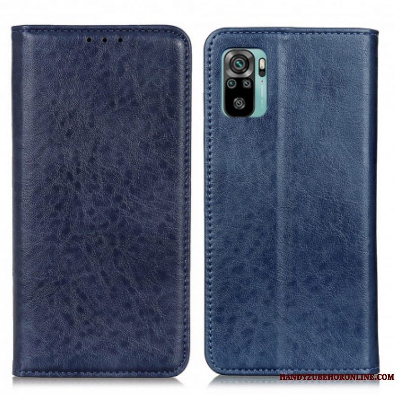 Bescherming Hoesje voor Xiaomi Redmi Note 10 / 10S Folio-hoesje Getextureerd Leereffect