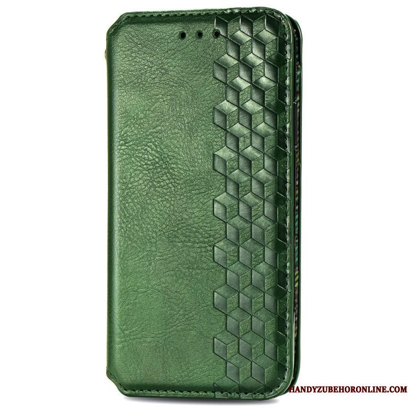 Bescherming Hoesje voor Xiaomi Redmi Note 11 / 11S Folio-hoesje Leereffect Diamanttextuur