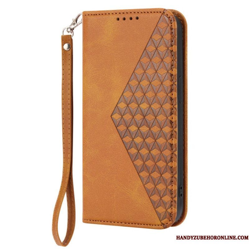 Bescherming Hoesje voor Xiaomi Redmi Note 12 Pro Folio-hoesje Stijl Leer 3d-patroon