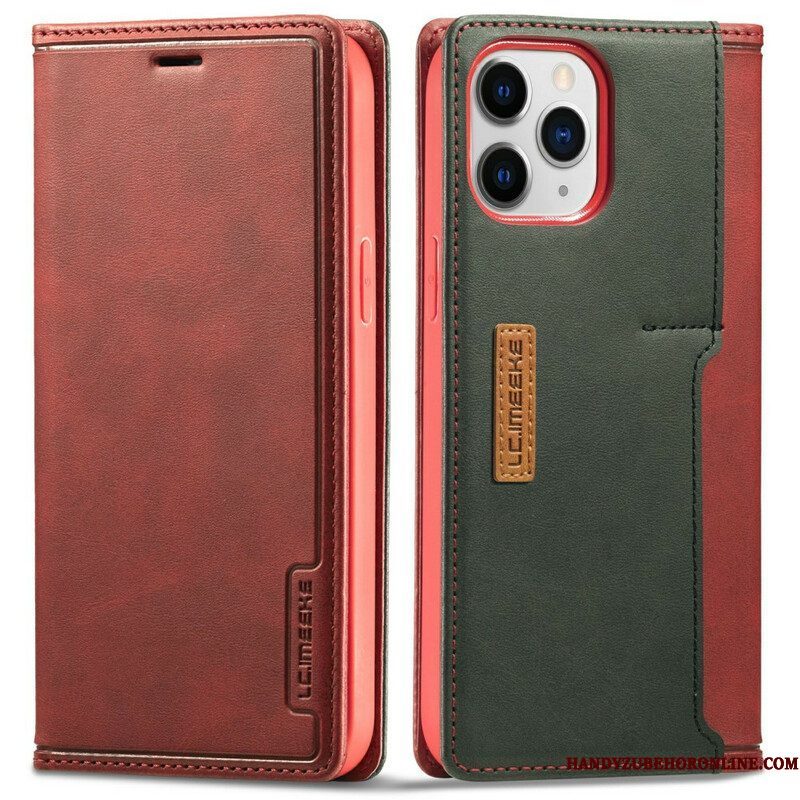 Bescherming Hoesje voor iPhone 13 Pro Folio-hoesje E Lc-001 Serie Lc.imeeke