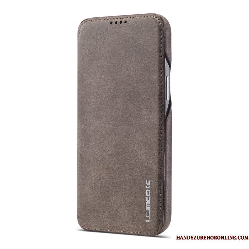 Bescherming Hoesje voor iPhone 15 Plus Folio-hoesje Imitatieleer Lc.imeeke