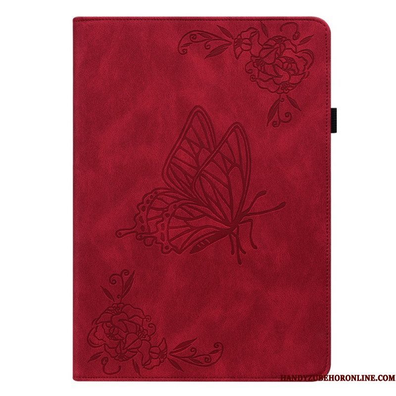 Cover voor Samsung Galaxy Tab A8 (2021) Vlinders Gedrukt Patroon