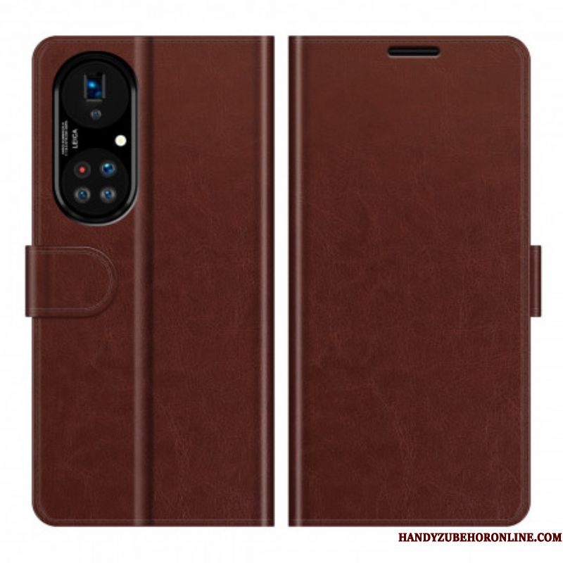 Flip Case voor Huawei P50 Pro Stijl Lederen Ontwerp