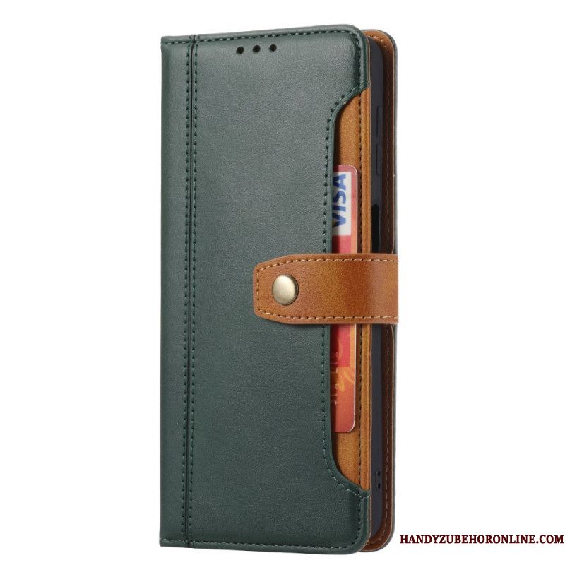 Flip Case voor Samsung Galaxy S22 5G Kunstleer Met Riem