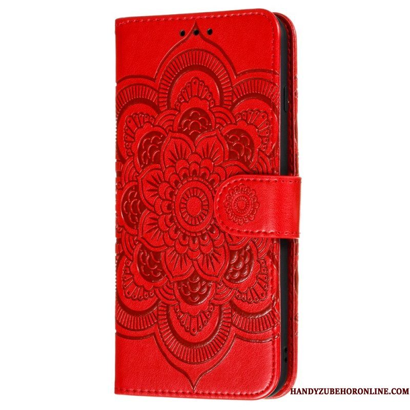 Flip Case voor Samsung Galaxy S22 5G Volledige Mandala