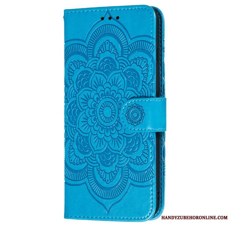 Flip Case voor Samsung Galaxy S22 5G Volledige Mandala