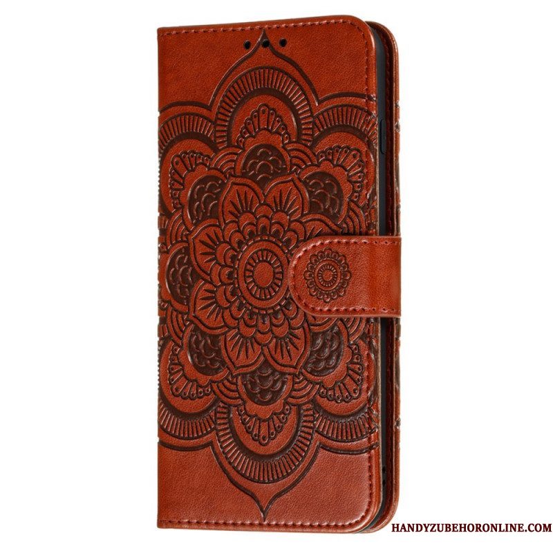 Flip Case voor Samsung Galaxy S22 5G Volledige Mandala