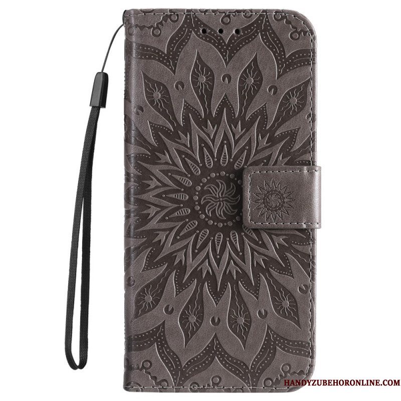 Flip Case voor Samsung Galaxy S22 Ultra 5G Zonnebloem