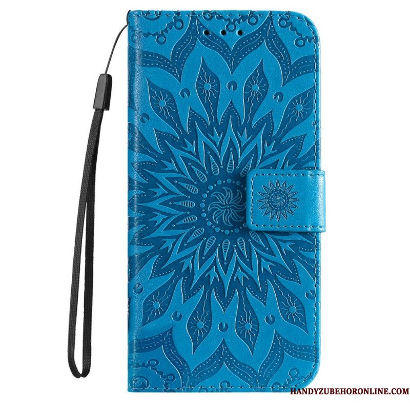 Flip Case voor Samsung Galaxy S22 Ultra 5G Zonnebloem