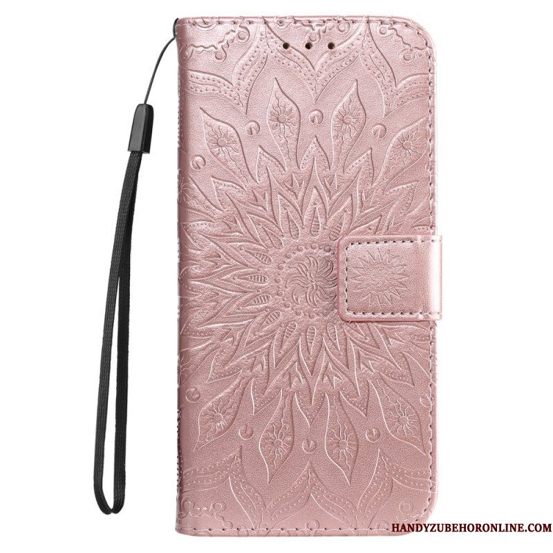 Flip Case voor Samsung Galaxy S22 Ultra 5G Zonnebloem