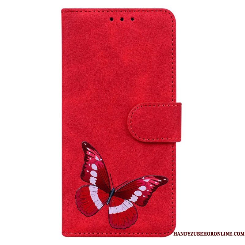 Flip Case voor Samsung Galaxy S23 Ultra 5G Vlinder