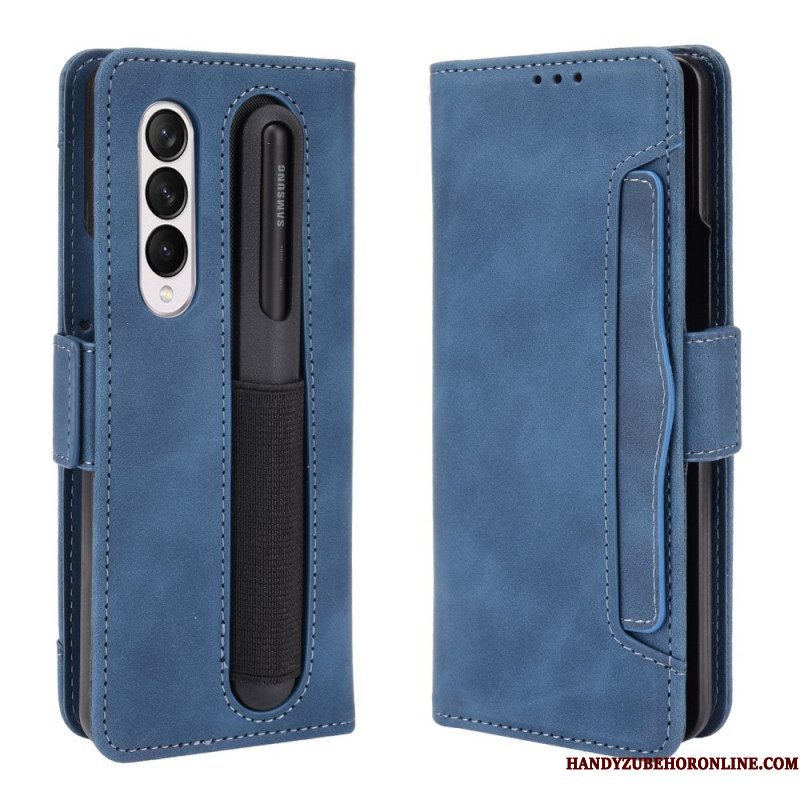 Flip Case voor Samsung Galaxy Z Fold 3 5G Eersteklas Stylushouder