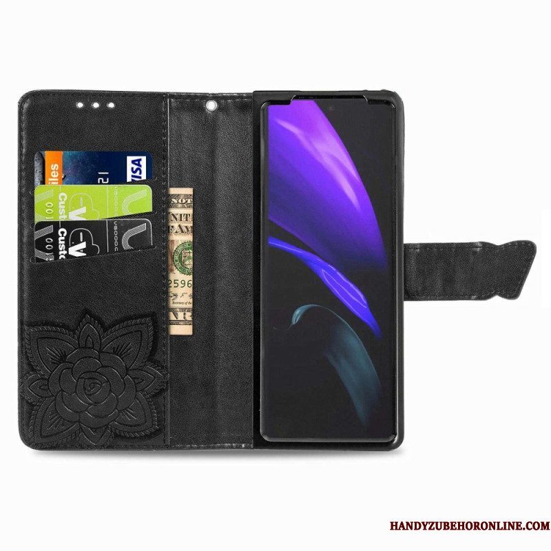 Flip Case voor Samsung Galaxy Z Fold 4 Gigantische Vlinder