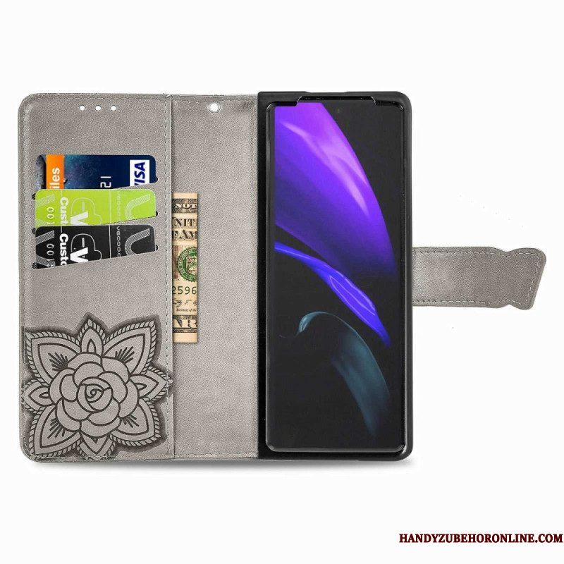 Flip Case voor Samsung Galaxy Z Fold 4 Gigantische Vlinder