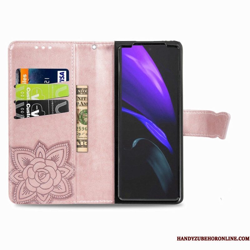 Flip Case voor Samsung Galaxy Z Fold 4 Gigantische Vlinder