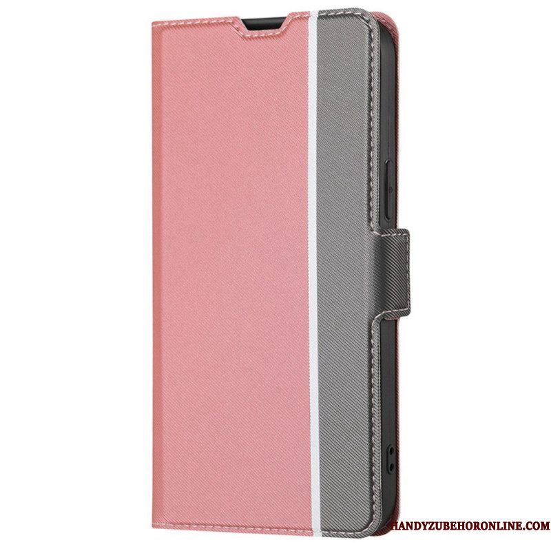 Flip Case voor Xiaomi 12T / 12T Pro Ultrafijn Tweekleurig