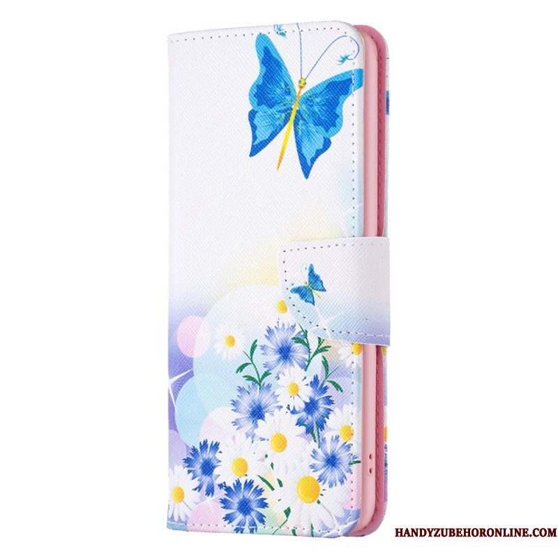 Flip Case voor Xiaomi 13 Aquarel Vlinders