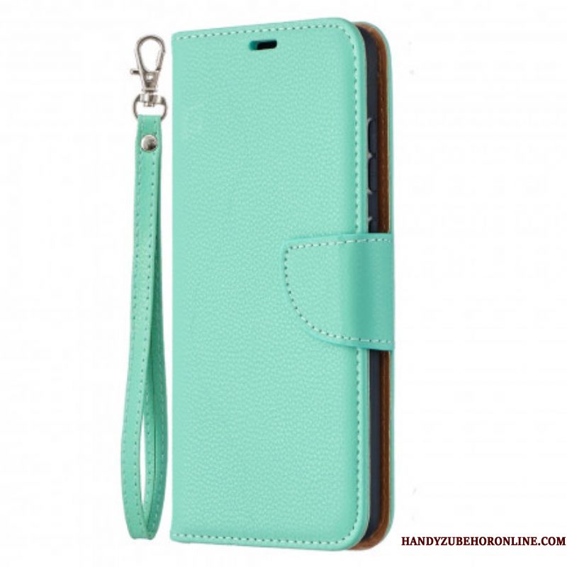 Folio-hoesje voor Samsung Galaxy A52 4G / A52 5G / A52s 5G Flip Case Lychee Rabat Schuin