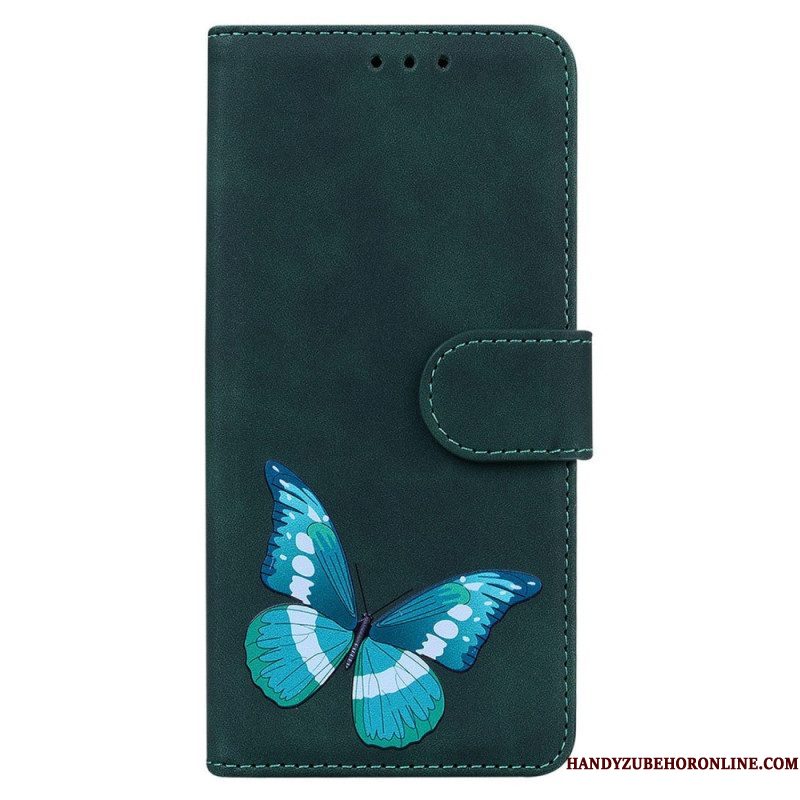 Folio-hoesje voor Samsung Galaxy M13 Vlinder