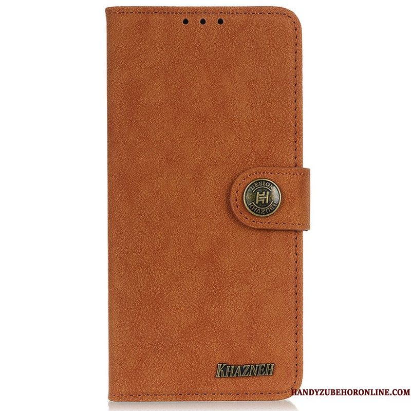 Folio-hoesje voor Samsung Galaxy M52 5G Khazneh Retro Splitleer