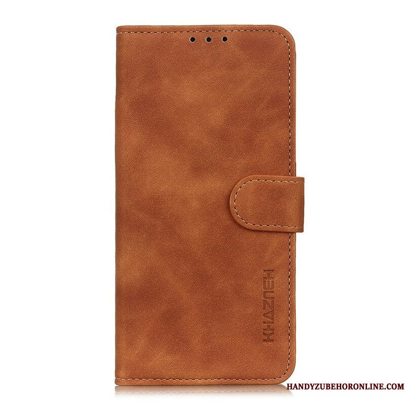 Folio-hoesje voor Samsung Galaxy S21 FE Khazneh Vintage Leereffect