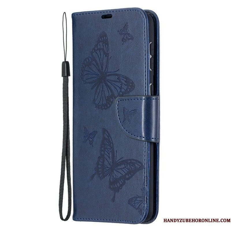 Folio-hoesje voor Samsung Galaxy S21 Plus 5G Flip Case Vlinders En Schuine Klep